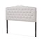 Baxton Studio Lucy Modern Greyish Beige Queen Size Headboard 135-7276 - alternate 1